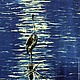 "Цапля Млечного пути" картина, масло. Картины. Виктория Соколова - дизайн и картины (vita-nova-art). Интернет-магазин Ярмарка Мастеров.  Фото №2