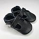 Toddler Sandals, Black Shoes,Leather Baby Shoes, Toddler shoes, Footwear for childrens, Kharkiv,  Фото №1
