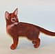 Abyssinian cat'Quetzal', Stuffed Toys, Moscow,  Фото №1