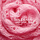 Knitted stole Pink Peony. Wraps. Milena Pobedova (Milena-Pobedova). Интернет-магазин Ярмарка Мастеров.  Фото №2