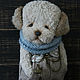 Gray-blue puppy... Ted. Stuffed Toys. My favorite Teddy bear. My Livemaster. Фото №4