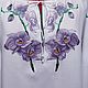Order Women's embroidered blouse 'Orchids' LR3-263. babushkin-komod. Livemaster. . Blouses Фото №3