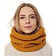 Knitted scarf-pipe ' Spikelet', Scarves, Chelyabinsk,  Фото №1