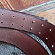 Men's belt for jeans.' Falcon'. Straps. Marik Leather Craft. My Livemaster. Фото №4
