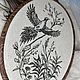  embroidery in embroidery frame hanging 'Black Grouse'. Interior elements. viax. My Livemaster. Фото №5