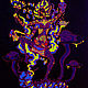 Флуоресцентное светящееся полотно "Kali in Wonderland ". Carpets. Fractalika. Online shopping on My Livemaster.  Фото №2
