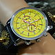 Steampunk 'Yellow Clock' Quartz Wristwatches. Watches. Neformal-World. Online shopping on My Livemaster.  Фото №2