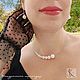 Колье - чокер с перламутром "Невидимка ". Чокер. KSeniora jewelry. Ярмарка Мастеров.  Фото №5