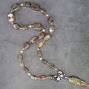 Natural Rose Quartz Necklace with Pendant