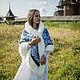 Платье в русском стиле "Мечта хрустальная". Платья. Одежда с русской душой 'Rus_dress' (dressalarusse). Ярмарка Мастеров.  Фото №4