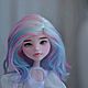 Парик для Monster high, обхват головы 12 см из шерсти ангорской козы. Аксессуары для кукол и игрушек. tex_dolls_shop. Ярмарка Мастеров.  Фото №6