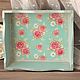 Tray wooden shabby 'Turquoise' decoupage turquoise, Trays, Sokol,  Фото №1