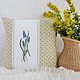 Pillow case with handmade embroidery 'Muscari', Pillow, Ekaterinburg,  Фото №1