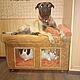 Interior kennel for three dogs. House for dogs order. Pet House. Workshop for dogs and cats. My Livemaster. Фото №4