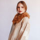  Decorative collar made of Alpaca ' Cinnamon', Collars, Kamensk-Shahtinskij,  Фото №1