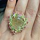 Кольцо с кварцем с золотым рутилом 24ct. Кольца. GoldenFlower. Ярмарка Мастеров.  Фото №4