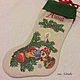 Новогодний носок-мешочек "Рождественские Эльфы", Подарочная упаковка, Москва,  Фото №1