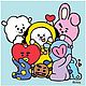 Брошь символ Bts, Bt21, k-pop, army, сувенир, талисман. Брошь-булавка. Лёлькины брошки. Украшения. Интернет-магазин Ярмарка Мастеров.  Фото №2
