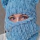 Заказать  балаклава с ушками и украшениями. Наталья  Malinka_Knitwear/ Вязание. Ярмарка Мастеров. . Балаклавы Фото №3