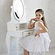 Туалетный столик косметический детский консольный для макияжа, Мебель для детской, Иваново,  Фото №1