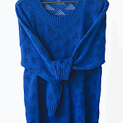 Одежда handmade. Livemaster - original item Cotton jumper with openwork pattern. Handmade.