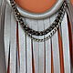 Order Leather necklace with tassels No. №5 COUTURE. okuznecova. Livemaster. . Necklace Фото №3