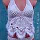 Knitted swimsuit ' White peacock'. Swimwear. SHKIV (shkurko-irina). Online shopping on My Livemaster.  Фото №2