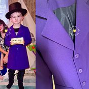Одежда детская ручной работы. Ярмарка Мастеров - ручная работа Disfraz de Willy Wonka para niños cosplay púrpura. Handmade.