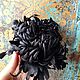 Brooch-pin: Chrysanthemum black Natal skin, Brooches, Rostov-on-Don,  Фото №1