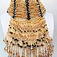 Necklace stand "Golden Lady". Necklace. Beaded jewelry by Mariya Klishina. My Livemaster. Фото №4