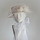 Шляпа "White roses" с шелковыми розами. Шляпы. Hats by 'Ariadne's thread' Atelier. Ярмарка Мастеров.  Фото №4