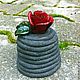 Order Bell Sicilian rose. Elena Zaychenko - Lenzay Ceramics. Livemaster. . Bells Фото №3