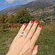 ring geometric. Stylish ring. Fashionable ring. Silver, Rings, Turin,  Фото №1