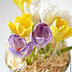 crocuses. Arrangement in a tin bucket, Flowers, Vladivostok,  Фото №1