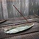 stand for incense: The feather is green. Incense stand. alisbelldoll (alisbell). Online shopping on My Livemaster.  Фото №2