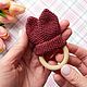 Teething toy knitted Ears, Teethers and rattles, Vsevolozhsk,  Фото №1