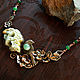 Necklace with jadeite in Moscow. Necklace. Malino Jewelry. Online shopping on My Livemaster.  Фото №2