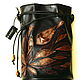 Миниатюрная чёрная кожаная сумочка с двумя ремешками в комплекте, Сумка-торба, Дюссельдорф,  Фото №1