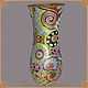 Interior vase "Lace patchwork". Vases. Dom krasot Tatyany Potapovoj. Ярмарка Мастеров.  Фото №5