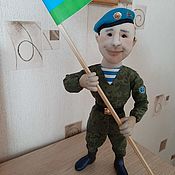 Куклы и игрушки handmade. Livemaster - original item interior doll: Paratrooper. Handmade.