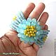 FORGET-ME-NOT, браслет с мятным халцедоном. Браслет из бусин. МАЙЯ (Maya-Mi Design). Ярмарка Мастеров.  Фото №5