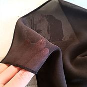 Шерстяной платок шаль с орнаментом Оранж, натуральная шерсть меринос