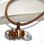 Украшения handmade. Livemaster - original item Pendant with Baltic amber. Handmade.