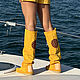 GIRASOLE - Желтые сапоги  - Сапоги ручной работы - Сделано в италии, Сапоги, Римини,  Фото №1