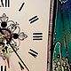 Заказать Часы настенные: "Изумрудные". Стиль ВНЕ ВРЕМЕНИ от ИриныГэллери (IrinaGallery). Ярмарка Мастеров. . Часы классические Фото №3