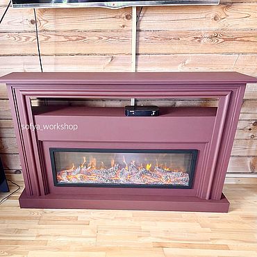 Для дома и интерьера ручной работы. Ярмарка Мастеров - ручная работа Портал для электрокамина с полочкой. Handmade.
