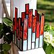 Order The city. Stained glass candle holder. Glass Flowers. Livemaster. . Candlesticks Фото №3
