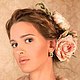 На модели розы из шелка "Мишель" и "RosaBelle"\r\nMUAH и фото: Яна Дитковская\r\nДизайнер: Полина Соболева (рубашка)
