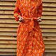 Robe-kimono ' Orange forest». Robes. O.N.E. Studio. Online shopping on My Livemaster.  Фото №2