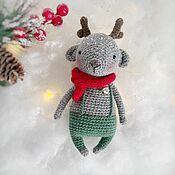 Сувениры и подарки handmade. Livemaster - original item Christmas deer. Decorative Knitted toy. Handmade.